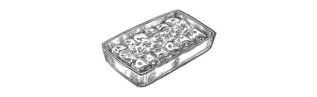 MTB Diaries Tray of Enchiladas drawing