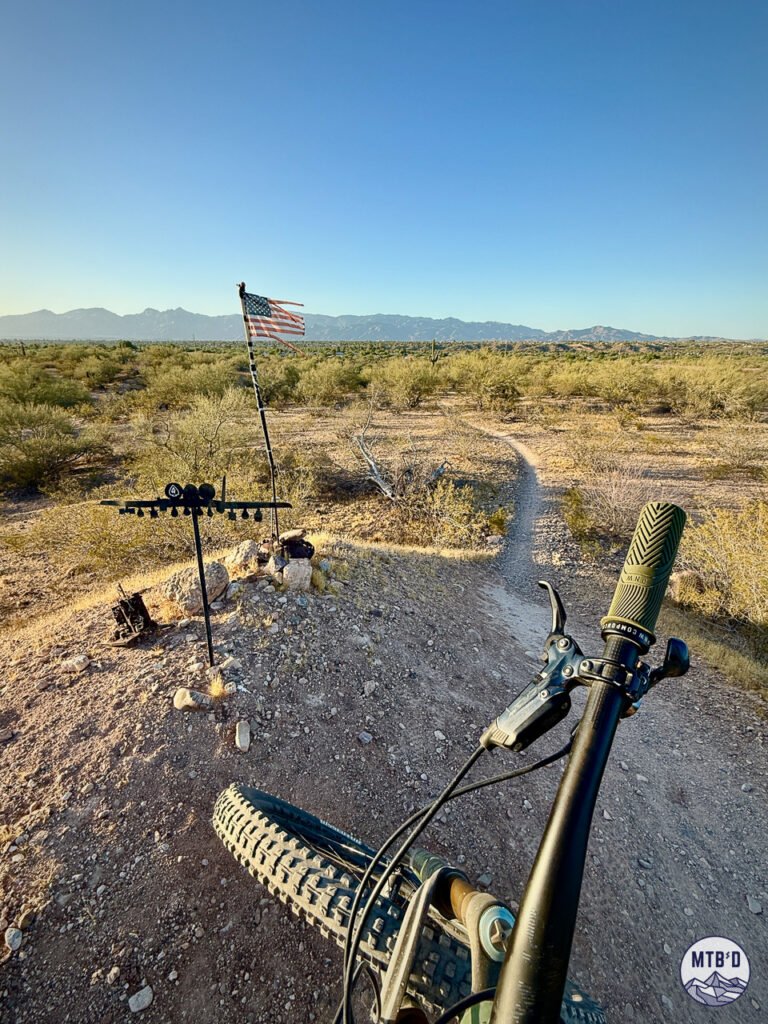 Hilltop view from the middle of the Fantasy Island mountain bike park in Tucson, Arizona